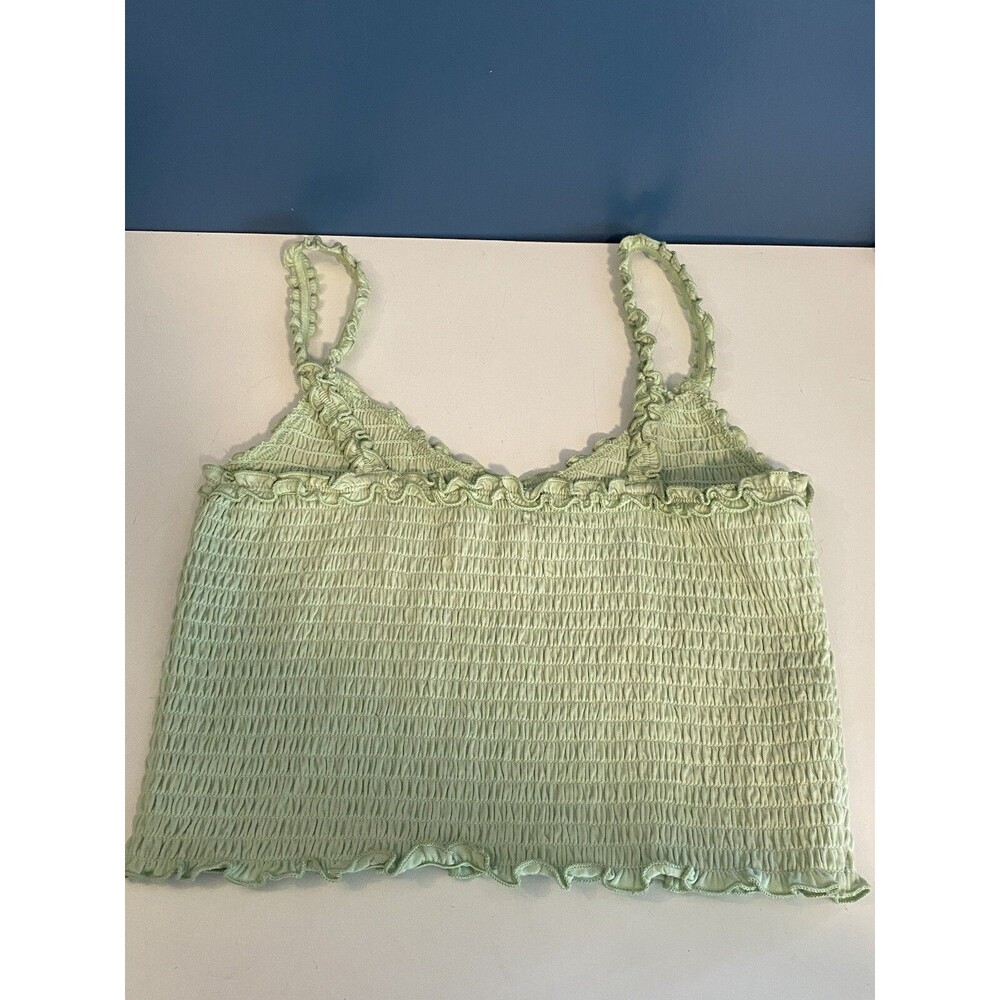 Tank Tops Lot Of 2 Festival Concert Boho Juniors Sz Med Pastel Floral & Solid - Picture 8 of 16